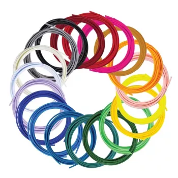 Filamento 3Doodler FLOW 20 PLA 20 colori ricarica acido polilattico (PLA) nero, blu, verde scuro, rosa scuro, oro, verde, viola, blu navy, arancione, rosa, trasparente, bianco, giallo