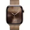 APPLE Watch Series 10 GPS + Cellular 42mm cassa in titanio oro con cinturino Milanese Loop oro