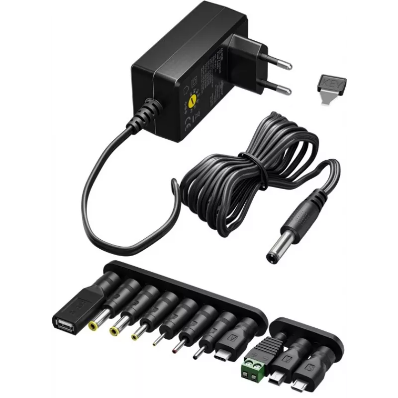 Goobay 64569 caricabatterie per dispositivi mobili universale nero AC - DC per interni (64569)