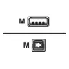 Logilink cavo di connessione USB 2.0 USB-A a USB-B connettore maschio USB A connettore maschio USB B