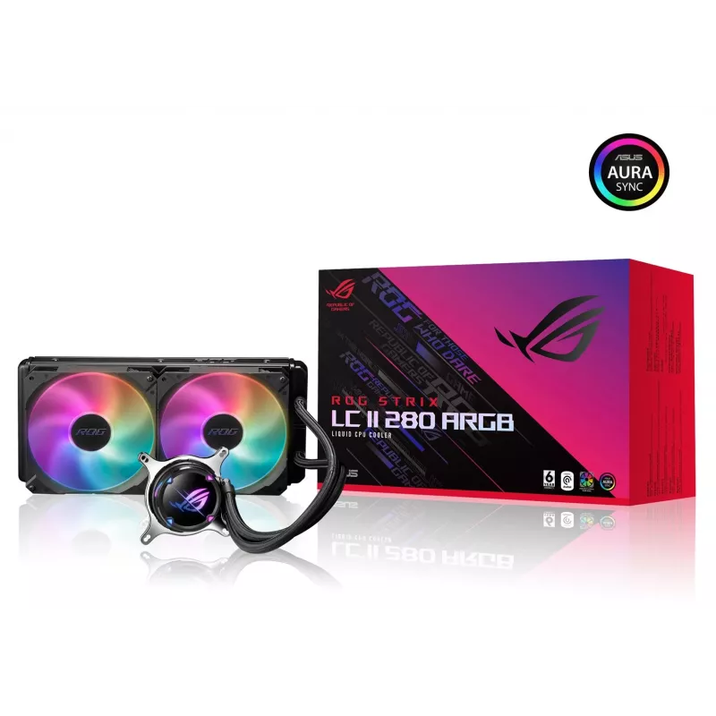 ASUS ROG STRIX LC II 280 ARGB dissipatore a liquido all-in-one per processore 14 cm nero 1 pz.