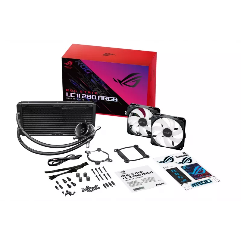 ASUS ROG STRIX LC II 280 ARGB dissipatore a liquido all-in-one per processore 14 cm nero 1 pz.