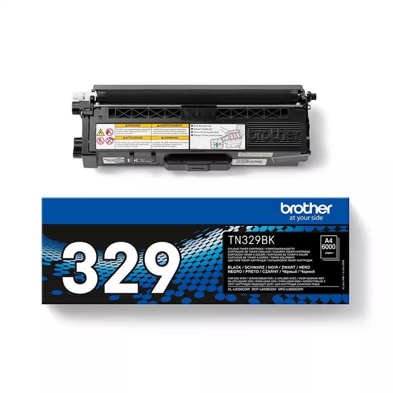 Brother TN-329BK cartuccia toner, nero, 6000 pagine