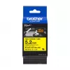 Brother HSe-611E tubo termorestringente, 5,2 mm x 1,5 m, nero su giallo