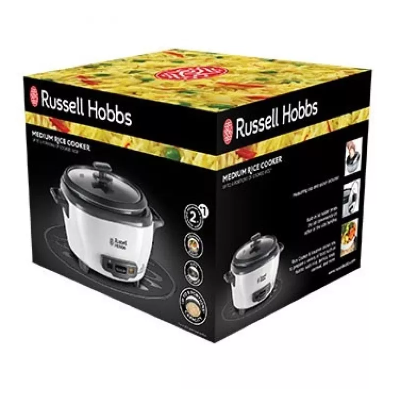 Russell Hobbs 27020-56 Mini cuociriso, 0,4 L, nero/bianco