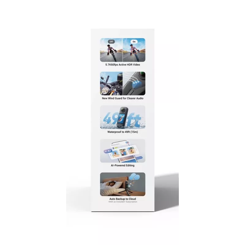 Insta360 X5 Bundle action cam 72 MP 8K Ultra HD 360°