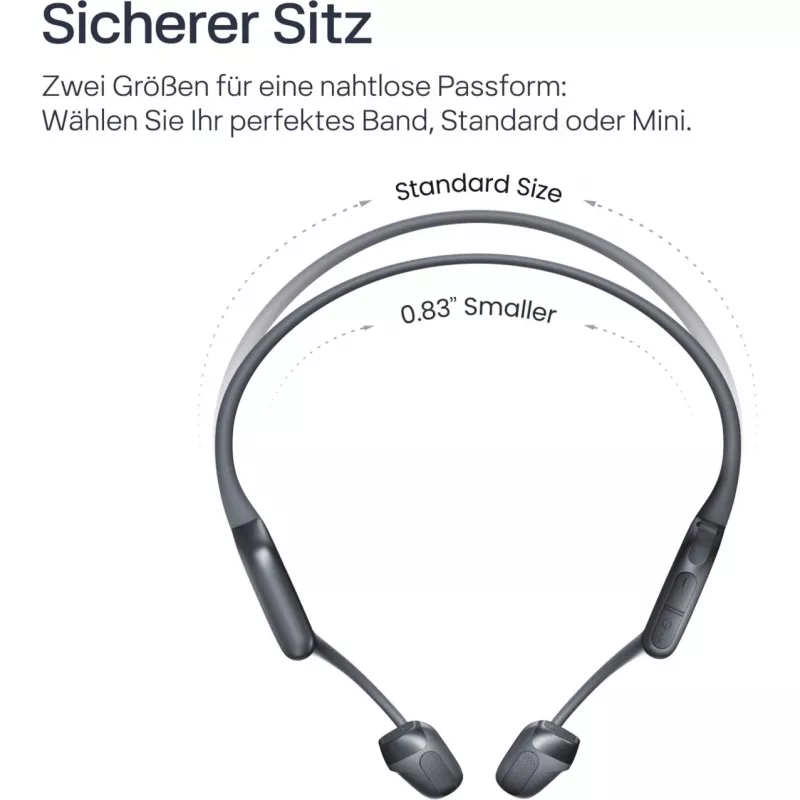 SHOKZ OpenRun Pro 2 Mini Headset senza fili archetto sportivo Bluetooth nero