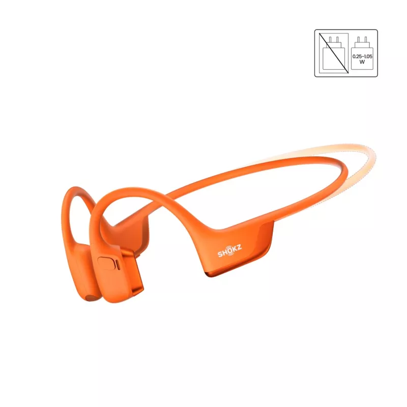 SHOKZ OpenRun Pro 2 Mini Headset senza fili archetto sportivo Bluetooth arancione