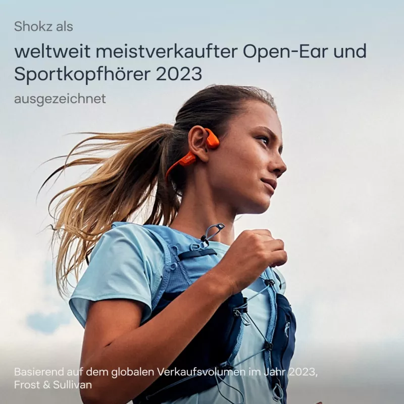 SHOKZ OpenRun Pro 2 Mini Headset senza fili archetto sportivo Bluetooth arancione