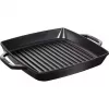 Padella per grill Staub 40511-683-0 rettangolare nera 348x280x43 mm