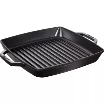Padella per grill Staub 40511-683-0 rettangolare nera 348x280x43 mm