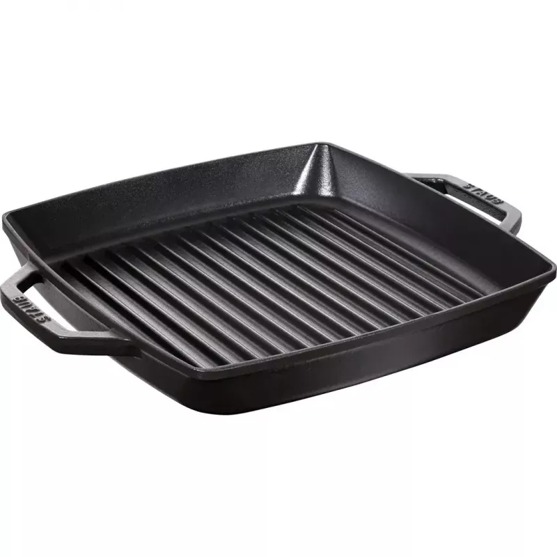 Padella per grill Staub 40511-683-0 rettangolare nera 348x280x43 mm