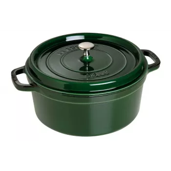 Staub 40503-109-0 Pennello da cucina in silicone nero, legno