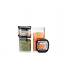 GEFU Set di contenitori rettangolari per alimenti G-12807 — 1,4 L, 3 pezzi, nero e trasparente