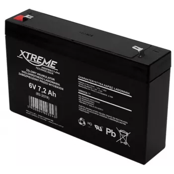 BLOW UPS Batteria XTREME 6 V 7,2 Ah, 1 cella, nero