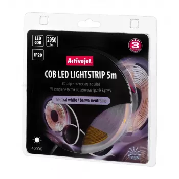 Activejet AJE-COB 5m neut striscia LED universale per interni