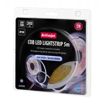 Activejet AJE-COB 5m zim striscia LED universale per interni