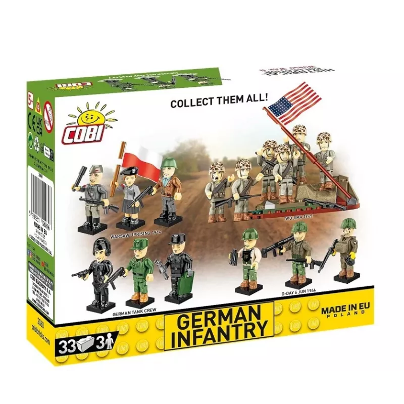 Mattoncini fanteria tedesca – set da 3 personaggi