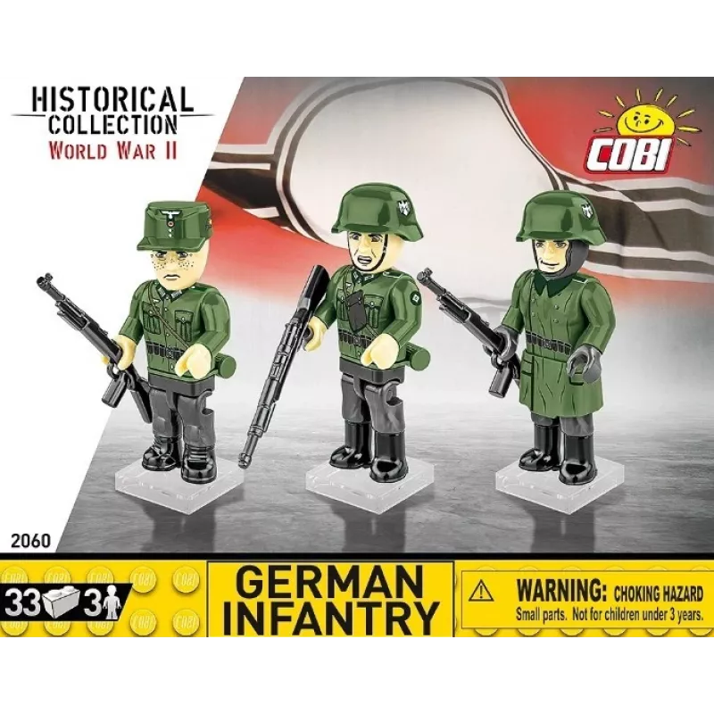Mattoncini fanteria tedesca – set da 3 personaggi