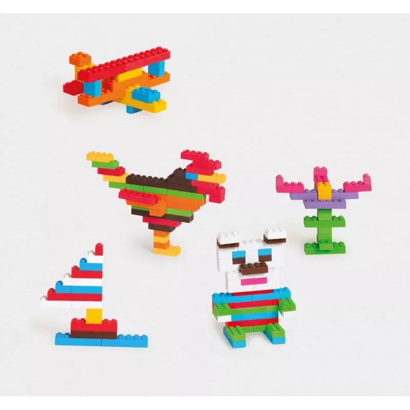 Set di costruzioni Marioinex Blocks Classic 210 pezzi, mattoncini compatibili, colori assortiti