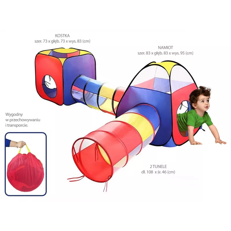 Tenda gioco per bambini Madej 004178, casetta in tessuto, 4 pezzi