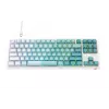 Tastiera gaming Havit KB901L bianca e verde USB con filo RGB LED