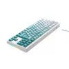 Tastiera gaming Havit KB901L bianca e verde USB con filo RGB LED
