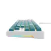 Tastiera gaming Havit KB901L bianca e verde USB con filo RGB LED