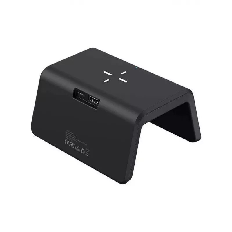 Caricabatterie wireless Havit W320 nero ricarica rapida compatibile USB