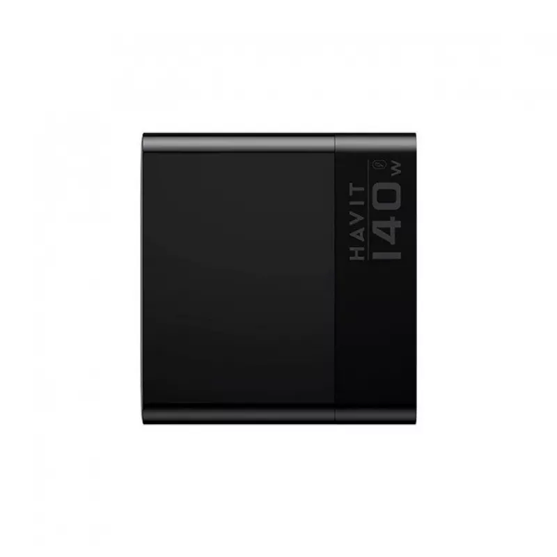 HAVIT Caricabatterie da viaggio UCLE004 EU 140W a cinque porte GaN nero