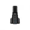 HAVIT Caricabatterie da viaggio UCLE004 EU 140W a cinque porte GaN nero