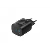 Havit UC132 EU GaN 22W caricabatterie a doppia porta ricarica wireless nero