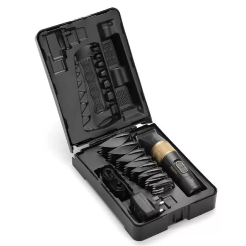 Rifinitore per capelli BaByliss E987E Gold Granite – batteria Li-Ion ricaricabile, 8 livelli di lunghezza, 0,6 mm – 28 mm, impermeabile