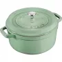 Staub pentola rotonda in ghisa per brasato 5,2 L, menta – La Cocotte 26 cm