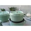 Staub pentola rotonda in ghisa per brasato 5,2 L, menta – La Cocotte 26 cm
