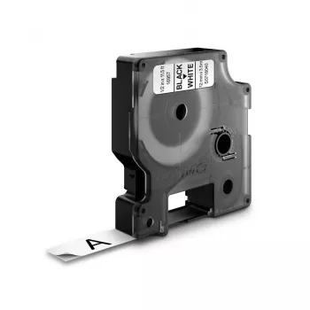 DYMO D1 nastro per etichettatrice in nylon S0718050, 19 mm x 3,5 m, nero su bianco