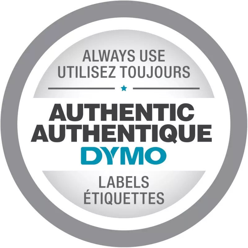 DYMO D1 nastro per etichette in nylon S0718050, 19 mm x 3,5 m, nero su bianco
