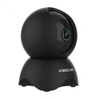 Telecamera di sicurezza IP Foscam X5, forma a lampadina, 5 MP (2560×1920), Wi‑Fi & Ethernet, MicroSD fino a 256 GB, rotazione/inclinazione 360°, zoom digitale 6x, visione notturna 8 m