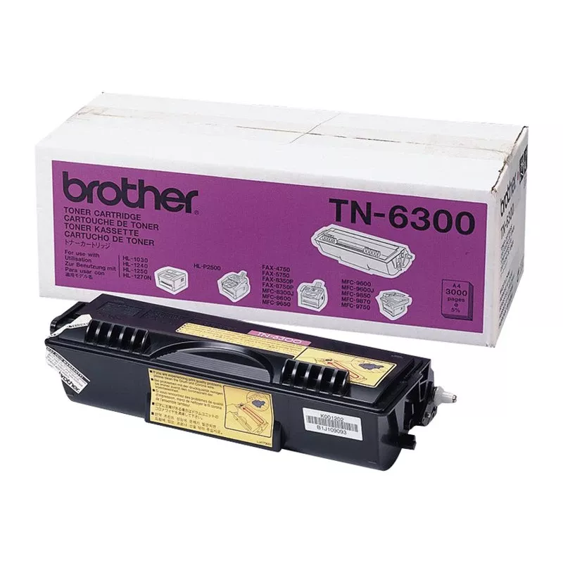 Brother TN-6300 cartuccia toner, nero, 3000 pagine