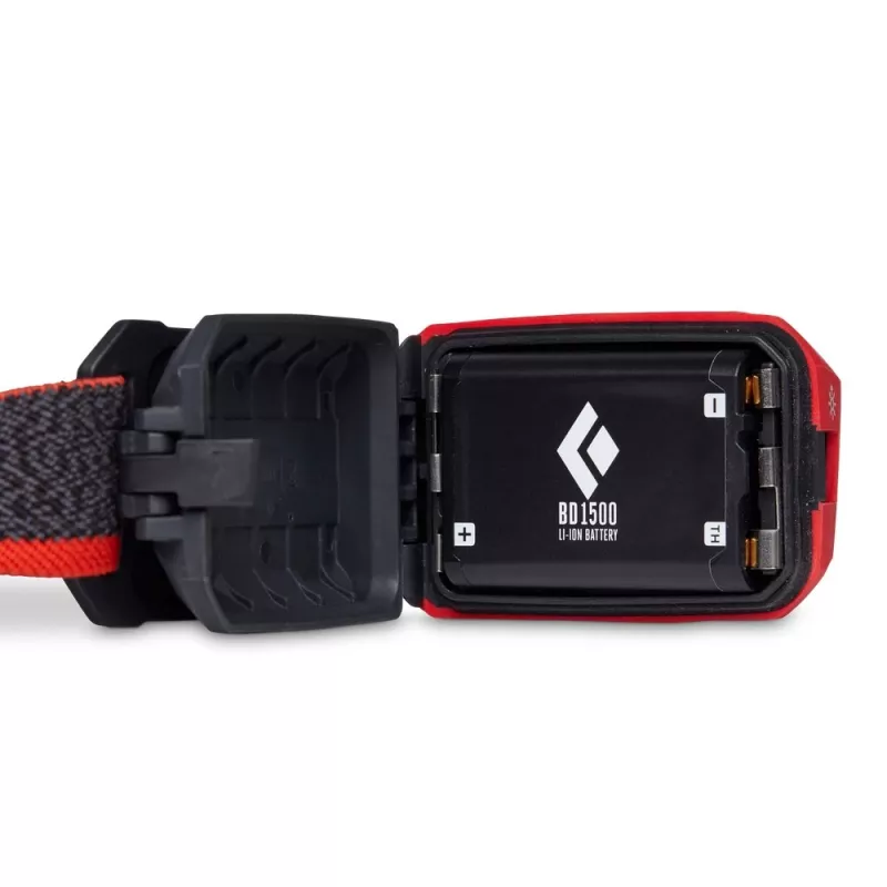 Black Diamond Storm 450 nero, rosso torcia frontale