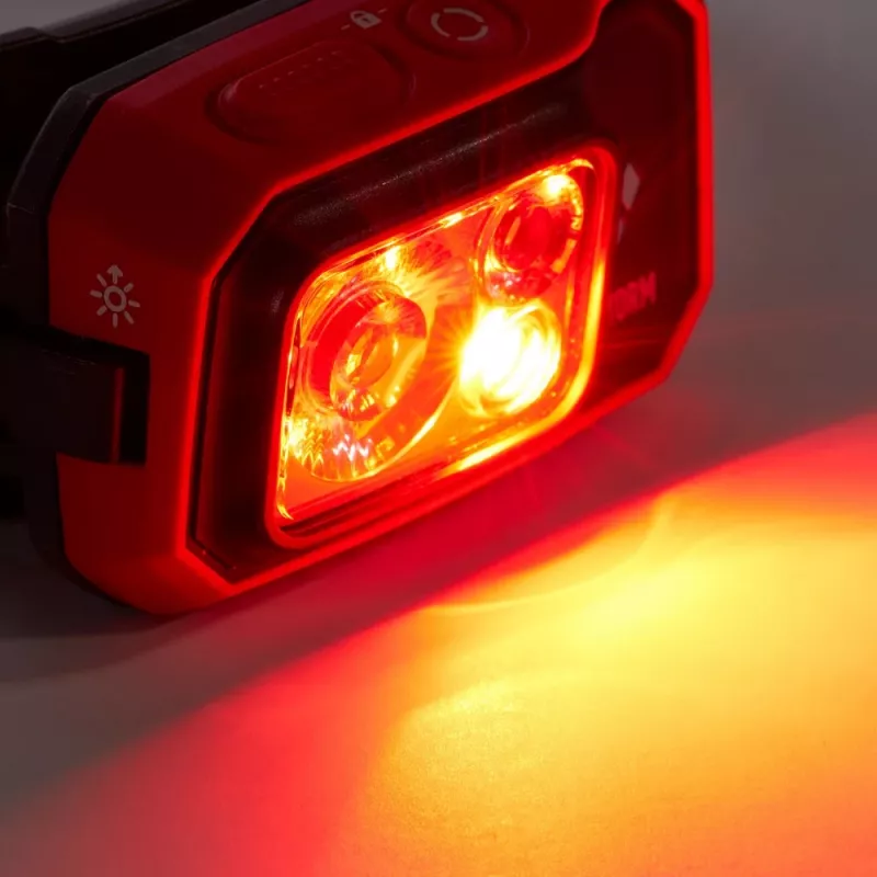 Black Diamond Storm 450 nero, rosso torcia frontale