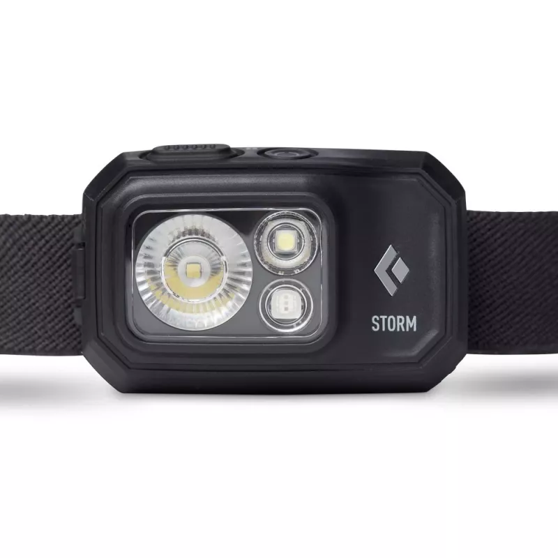 Black Diamond Storm 450 nero, rosso torcia frontale