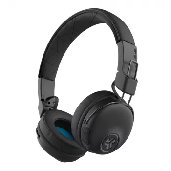JLab Studio Wireless nero – cuffie on-ear Bluetooth (30 ore di autonomia, microfono integrato, telecomando)