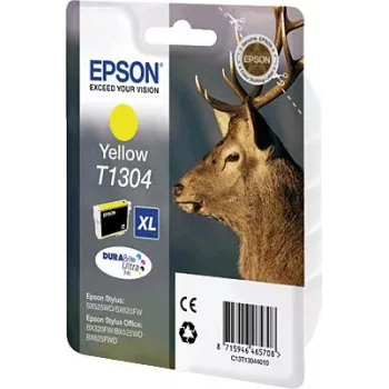 Epson Ink 1LB T1304 cartuccia inchiostro giallo capacità extra alta 10,1 ml confezione da 1 blister senza allarme - DURABrite Ultra Ink