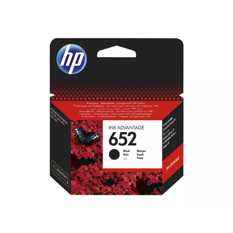 HP 652 cartuccia originale Ink Advantage nero
