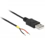 Cavo DELOCK USB 2.0 Type-A maschio > 2 estremità di cavo aperte