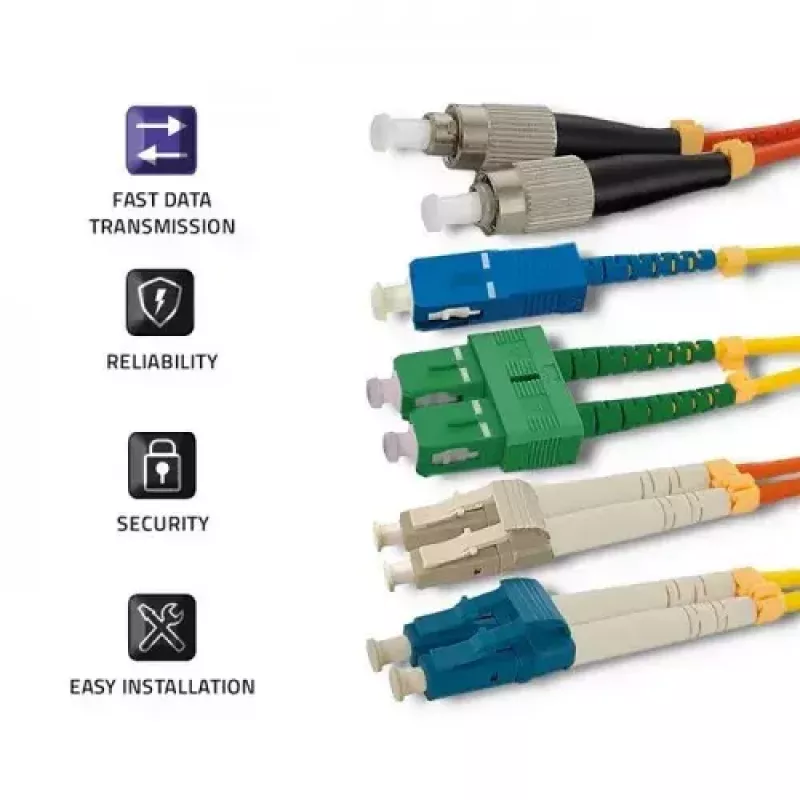 Cavo in fibra ottica Qoltec 54352 10 m LC SC multicolore