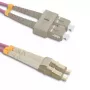 Cavo in fibra ottica Qoltec 54352 10 m LC SC multicolore
