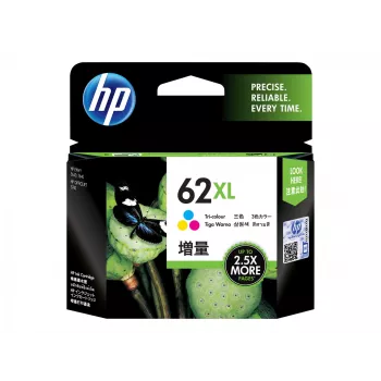 HP 62XL cartuccia inchiostro originale C2P04AE 301 tricolore alta capacità confezione da 1 blister multilingue