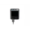 Caricabatterie HAVIT UCLE001 EU GaN tre porte 30 W nero — caricabatterie USB compatto con 3 porte